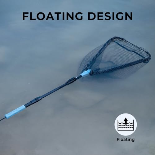 Triangle Fishing Net with Non (44" Full - Floating Net (Telescopic Pole))