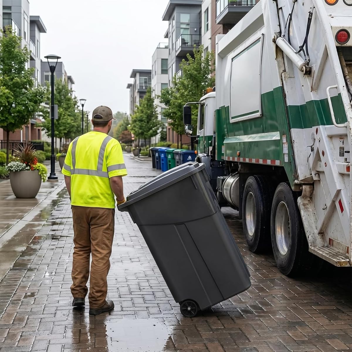 32 Gallon Wheeled Trash can