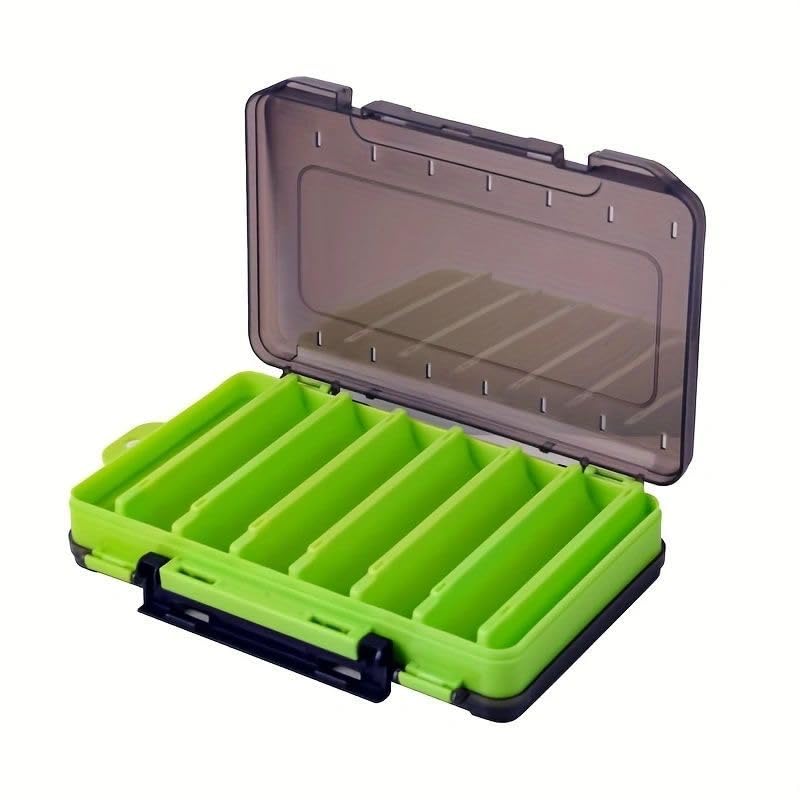 4 Packs Double Sided Fishing Lure Boxes (Orange and Green)