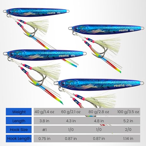 Angel Wings Vertical Jig (Palace blue / 2.1oz / 60g)