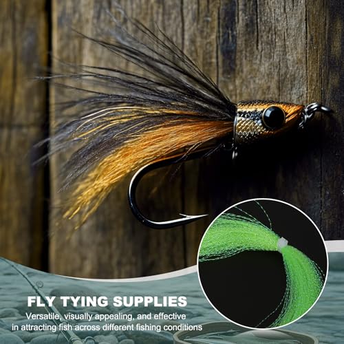 Crystal Flash Fly Fishing Line (Green)