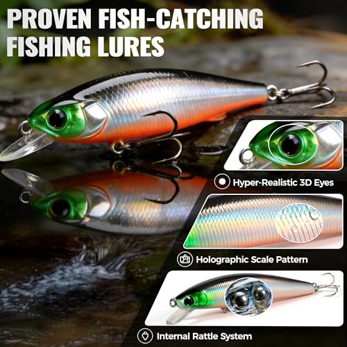 Fishing Lures (128Pcs Fishing Lures Kit)