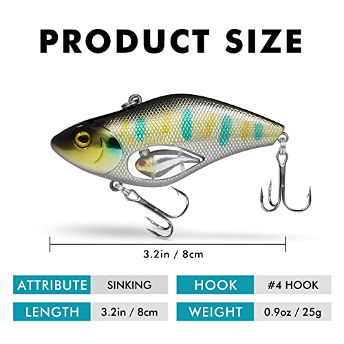 Fishing Lures Lipless Crankbaits (B2-2.8",0.6oz)