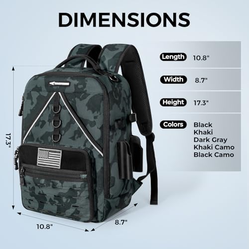 KastMate Fishing Backpack With 2 Rod Holders (B: Black Camo)