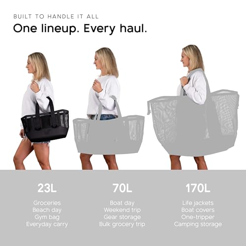 Boat Gear Heavy Duty Outddor CASSI Tote Boat Bag (Black / 23 Liter)