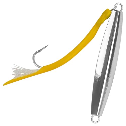 Diamond Jigs Saltwater Fishing Lures (Yellow-1pc / 2oz)