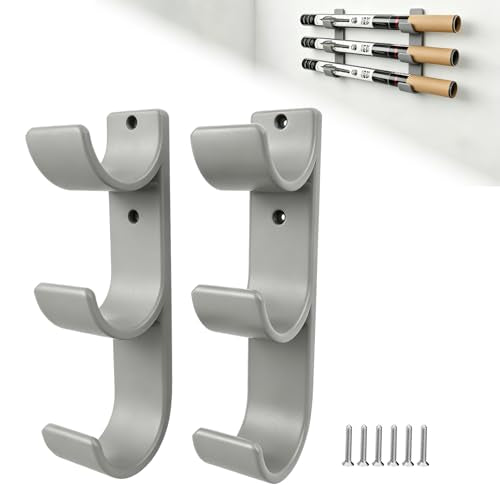 Triple Fly Rod Tube Holder (Grey / 2.5")