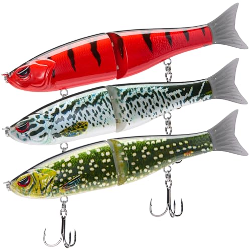 SwimShad Glide Baits Jointed Swimbait Bass Pike Salmon Trout Muskie Fishing Lure