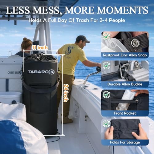 Pontoon Boat Trash Can (Black)