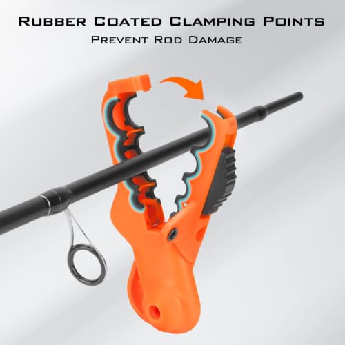 Kalibrate Patented Fishing Line Spooler with Scissors (F: Line Spooler & Scissor - Orange)