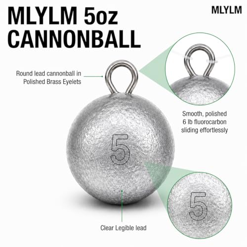 6 Pack 5 oz Cannonball Sinkers