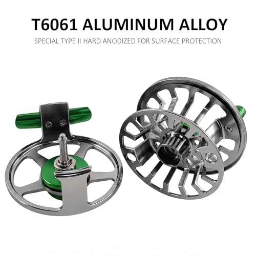 FLK II Fly Fishing Reel Aluminum Trout 3 (5/7wt / Silver-without Line)