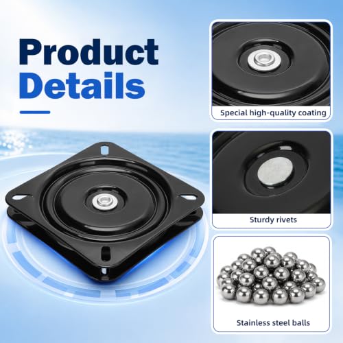 2Pcs Boat Seat Swivel Mount