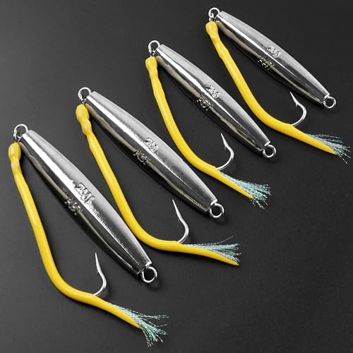 Diamond Jigs Saltwater Fishing Lures (3pcs-3 Colors Mixed / 8oz)