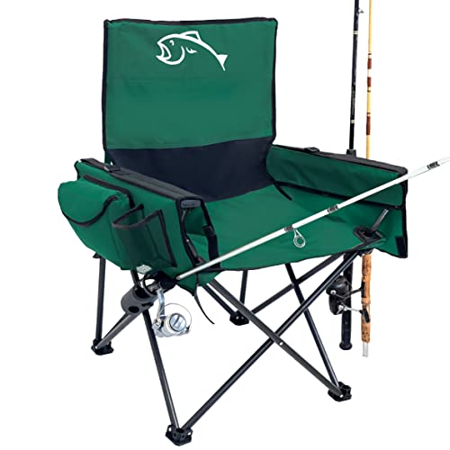 Fishing Chair with Rod Holder