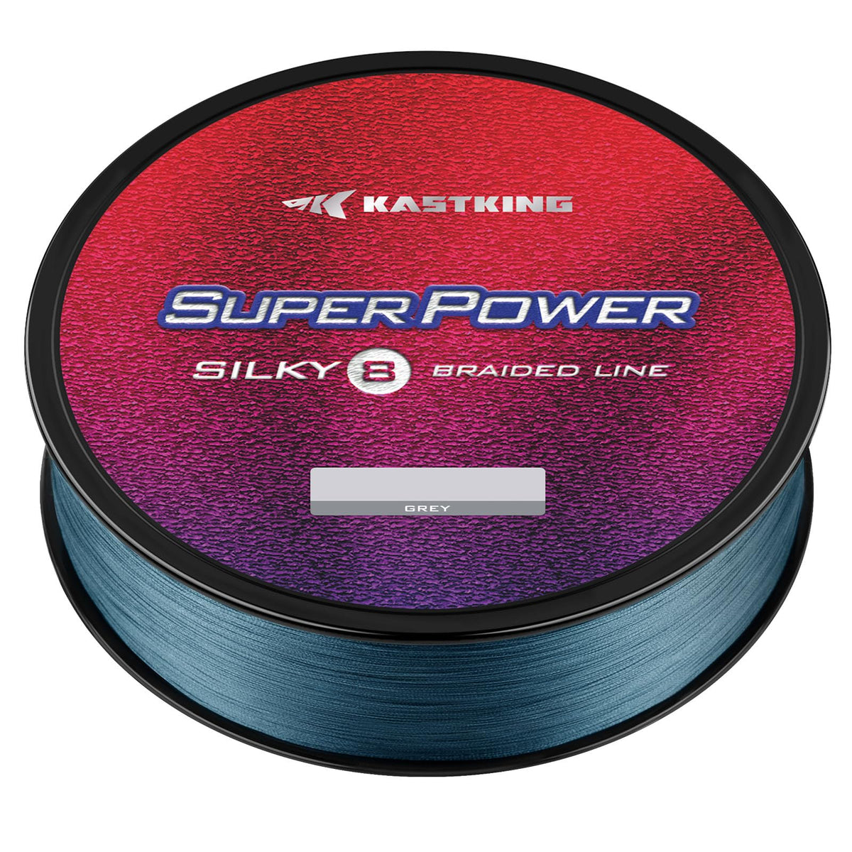 Superpower Silky8 Braided Fishing Line (X8-Gray / 65LB(300 Yds))