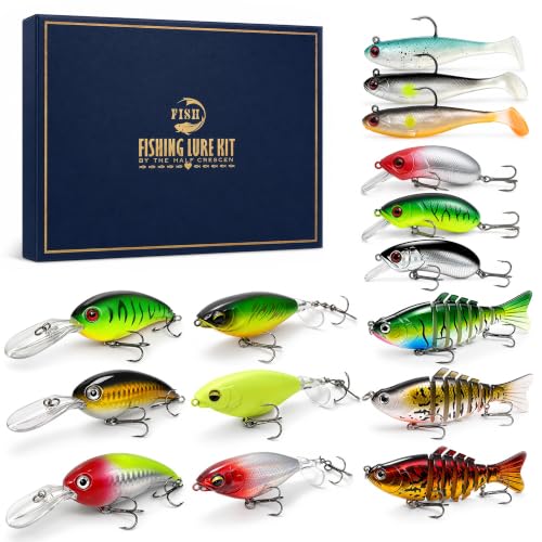 Bass Fishing Lures Kit (Hard /Soft Bait 2)