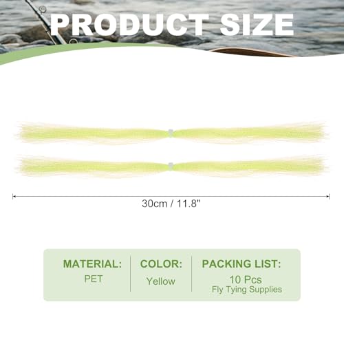 Crystal Flash Fly Fishing Line (Yellow)