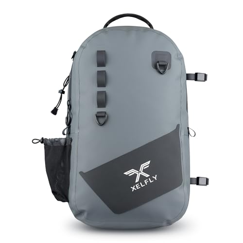 Waterproof Fishing Backpack with Rod Holder (Gray / Fishing Backpack)