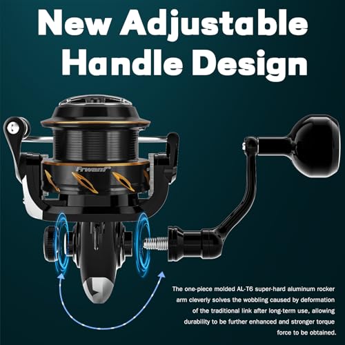 New DF Spinning Reel Saltwater Freshwater Fishing Reel Shallow Aluminum Spool (2000 / Shallow Line Cup)