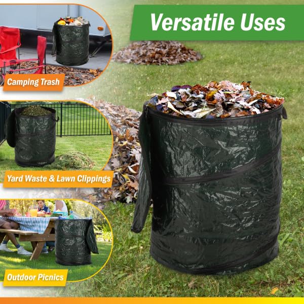 Outdoors Collapsible Trash Can (44-Gallon, 29.5-Gallon, and 23.1-Gallon)