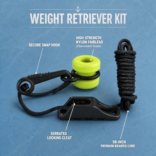 2010 Durable Downrigger Weight Retriever Kit (Black / 1)