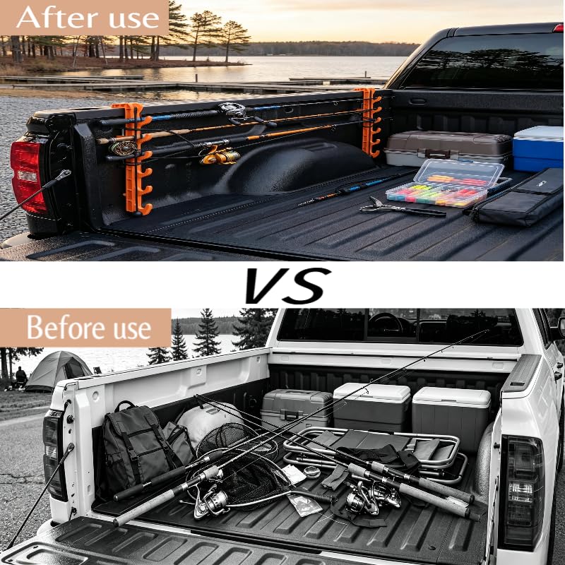 Truck Bed Fishing Rod Holder 2 (black)