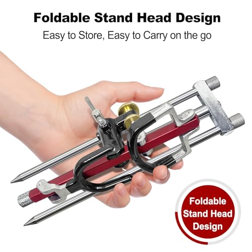 Fishing Rod Holders for Bank Fishing (Red)