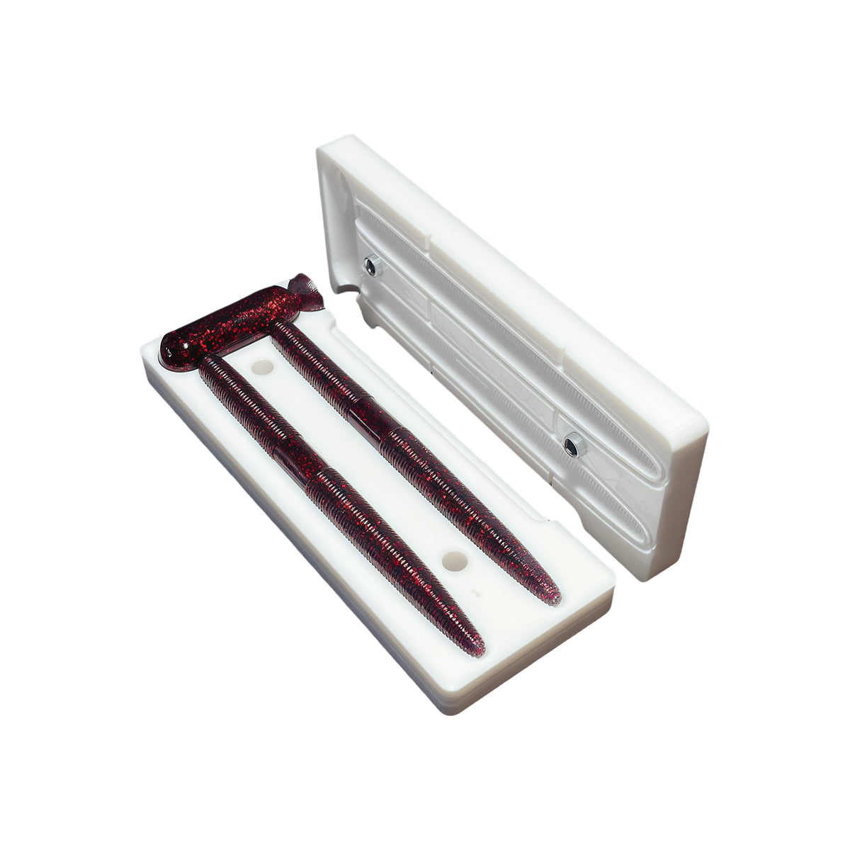 Soft Plastic Molds for Fishing Lure Stick Worms (4" 2-Cav)