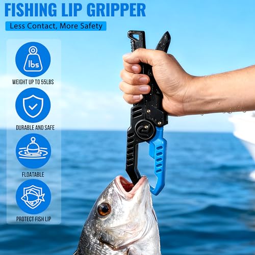 Fishing Gear Full Fishing kit Include Fishing Rod and Reel Combo (Blue Fishing Combo With Fishing Rod Holder)