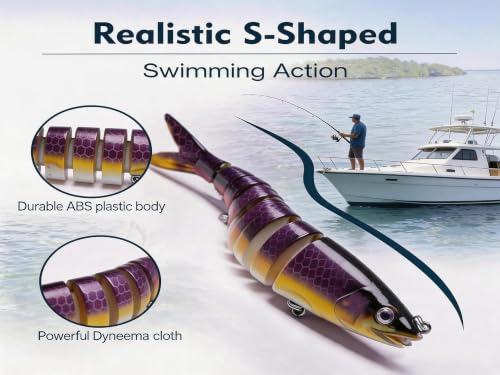 Multi Jointed Swimbait Hard Lure (A2-5.1"-0.7OZ)