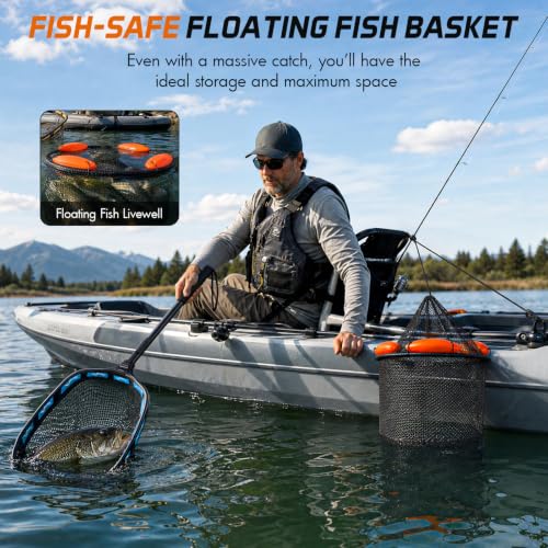Fishing Net with Floating Fish Basket