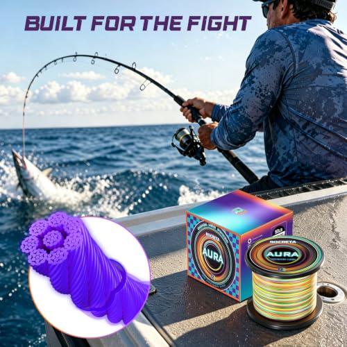 Aura Braided Fishing Line (Rainbow / 20LB(300YDS))