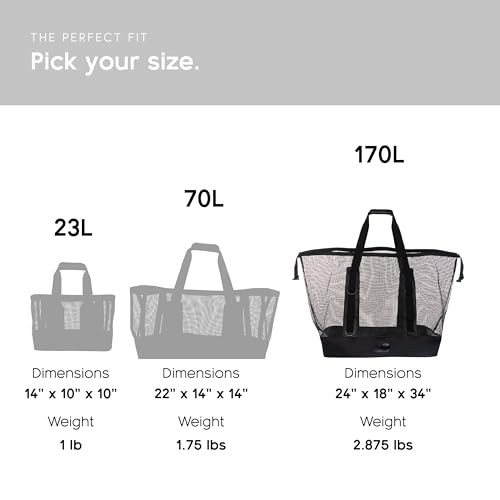 Boat Gear Heavy Duty Outddor CASSI Tote Boat Bag (Black / 170 Liter)