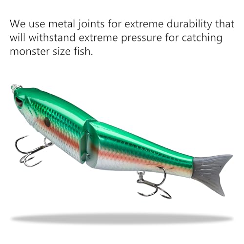 SwimShad Glide Baits Jointed Swimbait Bass Pike Salmon Trout Muskie Fishing Lure