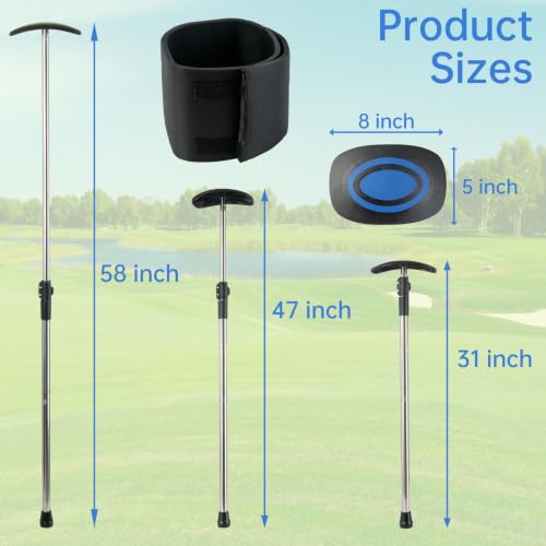 Adjustable Golf Bag Support Pole 31" (Blue)