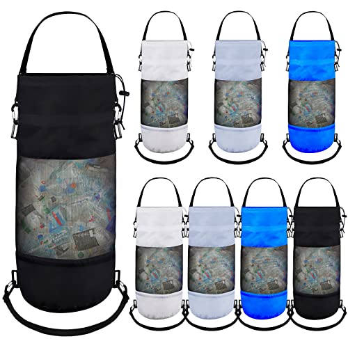 8 Packs Portable Boat Trash Bags Container Mesh Trash Bags Can Reusable Garbage Container for Men Women Adults Kayak Camper Fishing Sea