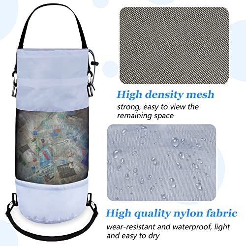 Boat Trash Bag Garbage Can Collapsible Mesh Trash Container (Grey / Classic Style)