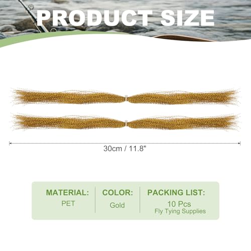 Crystal Flash Fly Fishing Line (Gold)