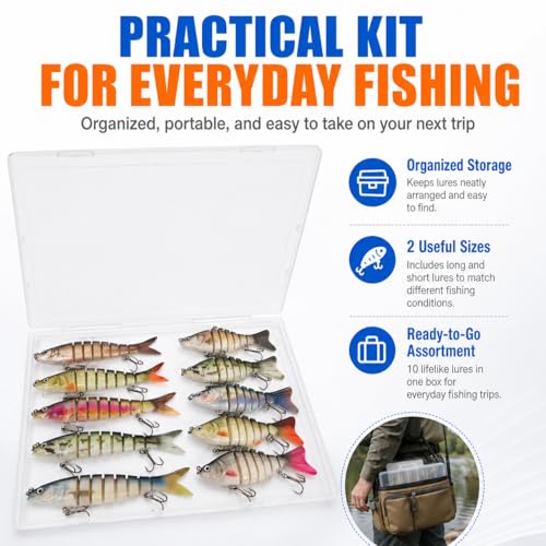 Bass Lures Multi Jointed Swimbaits Hard Baits 6