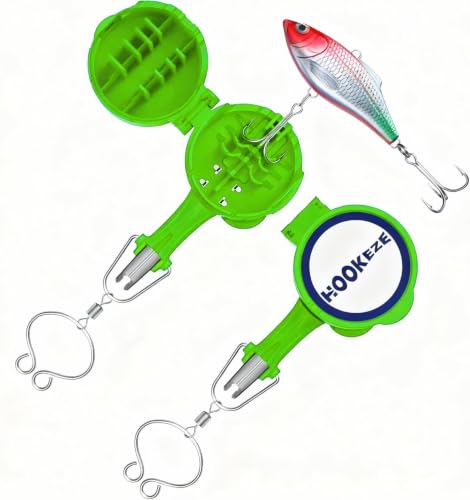 4-in-1 Fishing Knot Tying Tool, Treble Hook Covers Keeps Lures Safe, Hook Sharpener, Lure Wraps for Fishing Rod, Fishing Line Cutter Accessories Gifts for Anglers Fishermen