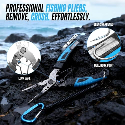 Fishing Gear Full Fishing Pole kit Include Fishing Rod and Reel Combo (Blue Fishing Combo With Bank Fishing Rod Holder)