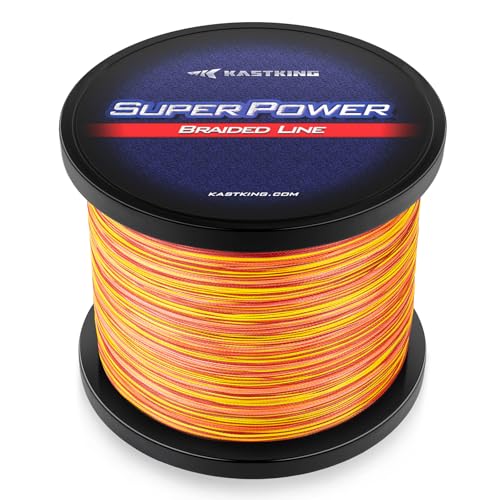 Superpower Braided Fishing Line (X4-Orange Camo / 50LB(300 Yds))