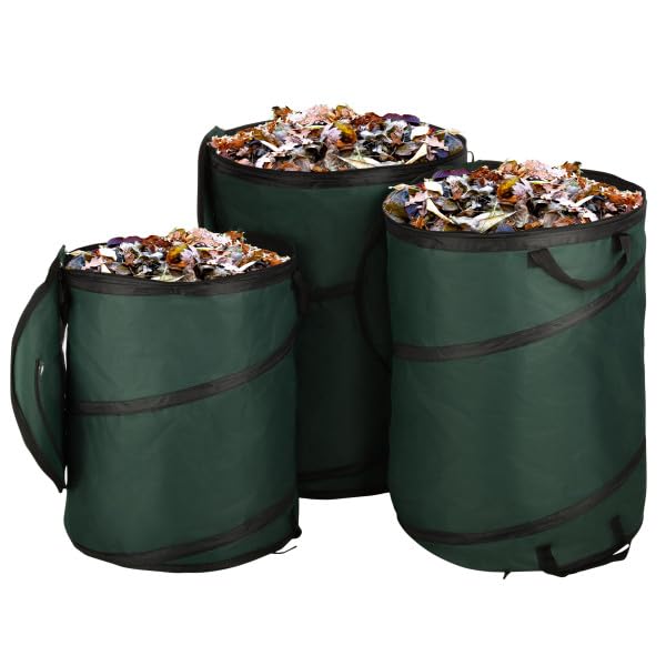Collapsible Trash Can Camping Essentials (46-Gallon, 32-Gallon and 23.1-Gallon)