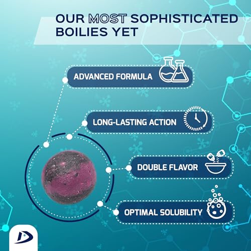 20pcs, 20mm, Shrimp-Spices Natural Premium Soluble Duo Boilies | Carp Fishing Bait (Shrimp-Spices)