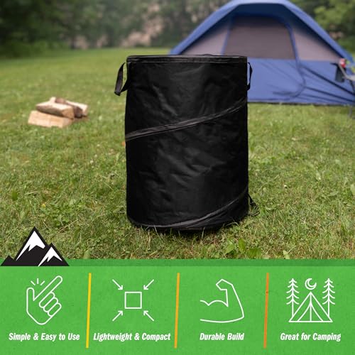 Collapsible Trash Can (Black / 46-Gallon)