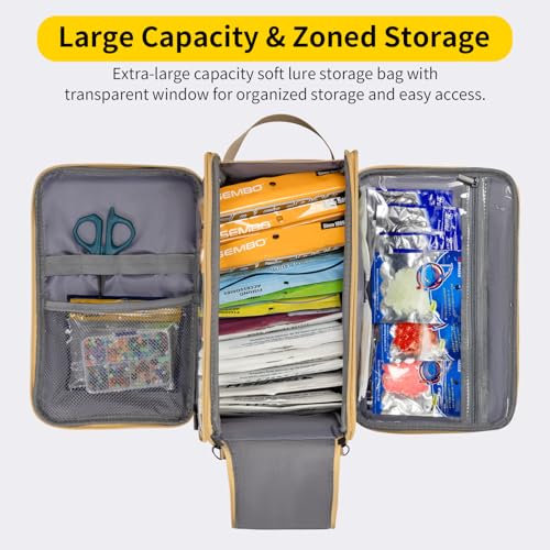 Fishing Soft Plastic Bait Storage (Khaki)