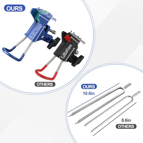 Fishing Rod Holder for Ground (Blue -4 Pack)