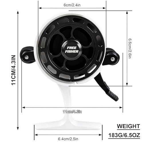 Ice Fishing Reels 3.2 (White-Left)