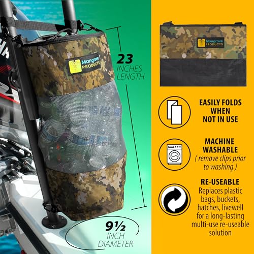 Portable Boat Trash Can (Camo)